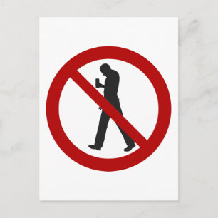 Postal Prohibidos los zombies de smartphone