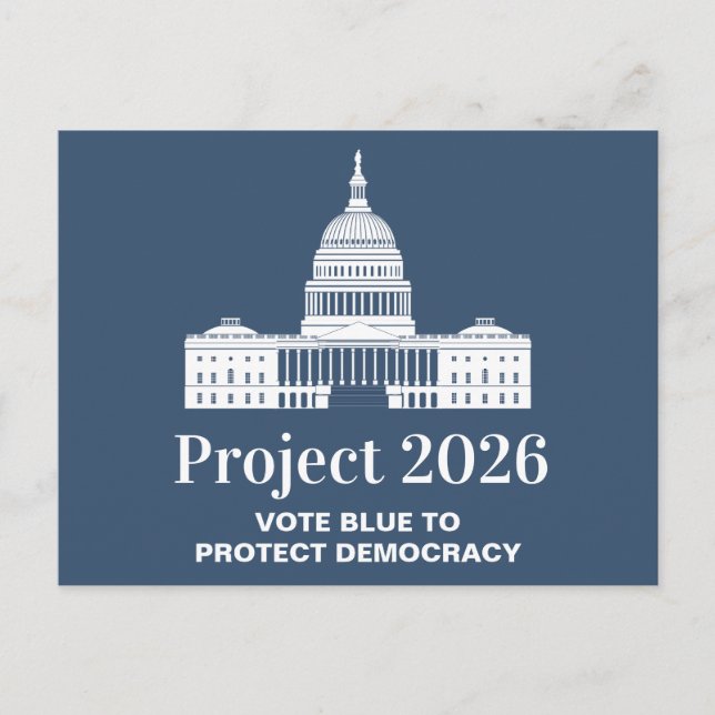 Postal Project 2026 Vote for Democracy (Anverso)