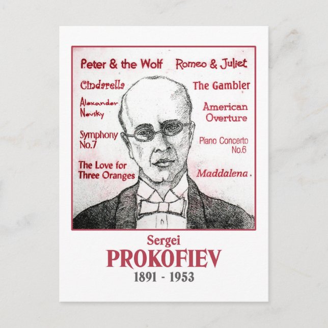 Postal Prokofiev (Anverso)