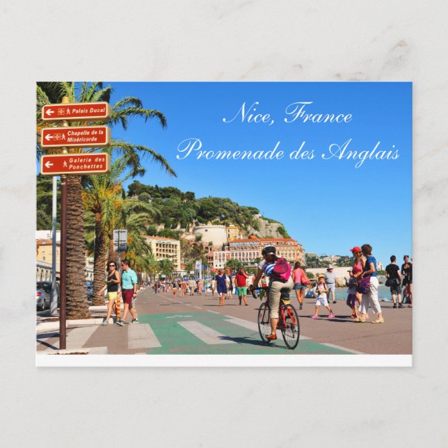 Postal Promenade des Anglais (Anverso)