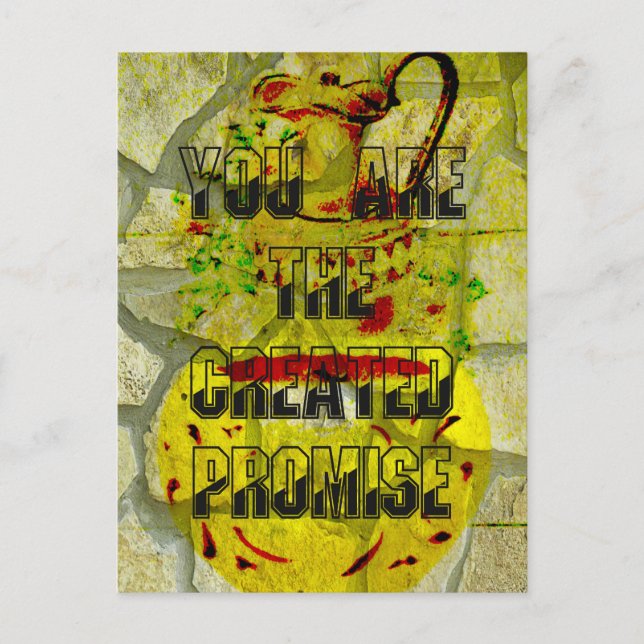 Postal Promesa dorada: El guión dorado del destino (Anverso)