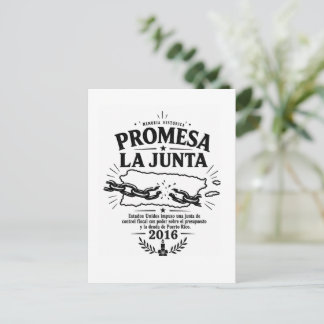 Postal PROMESA La Junta Puerto Rico Memoria Histórica