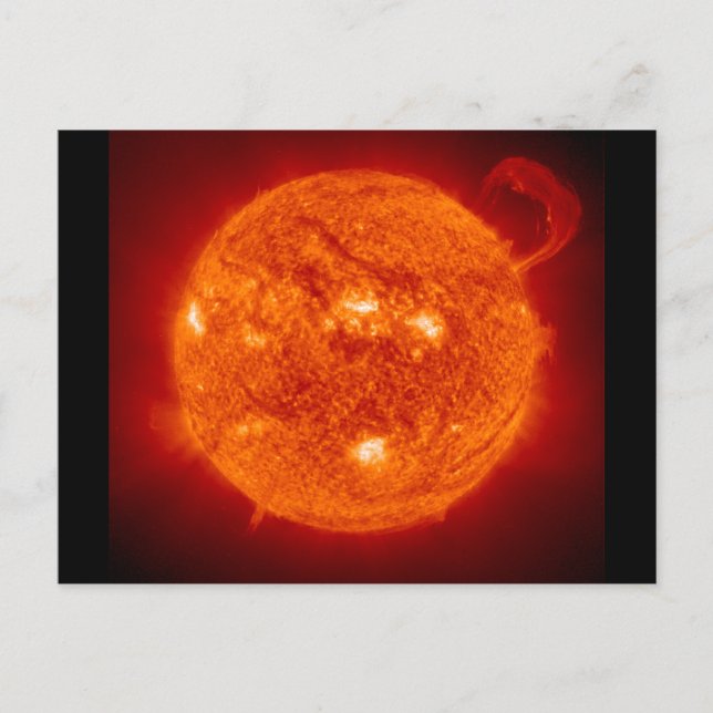 Postal Prominencia solar - El Sol (Anverso)