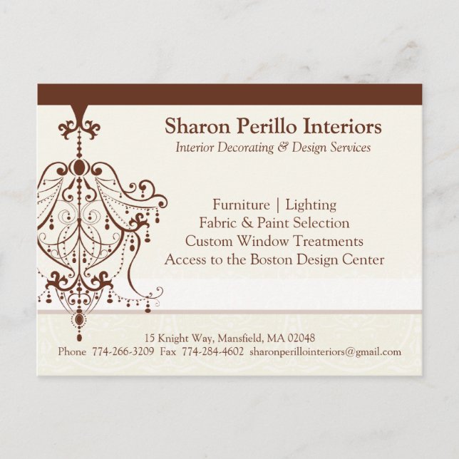 Postal PROMO POSTCARD :: lámpara de araña 1L (Anverso)