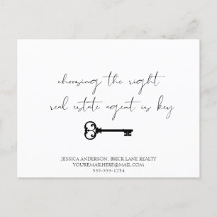 Postal Promoción de clave inmobiliaria profesional