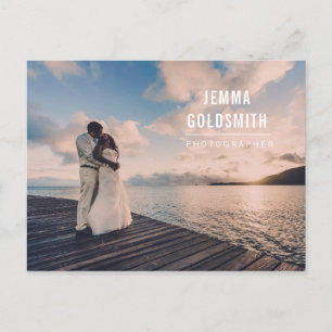 Postal Promoción de fotografía de fotógrafo profesional