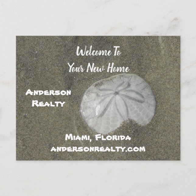 Postal Promoción de Ventas de Casas Costeras Real Estate  (Anverso)