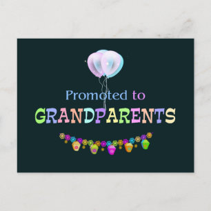 Postal Promocionado al abuelo, celebración