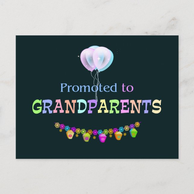 Postal Promocionado al abuelo, celebración (Anverso)