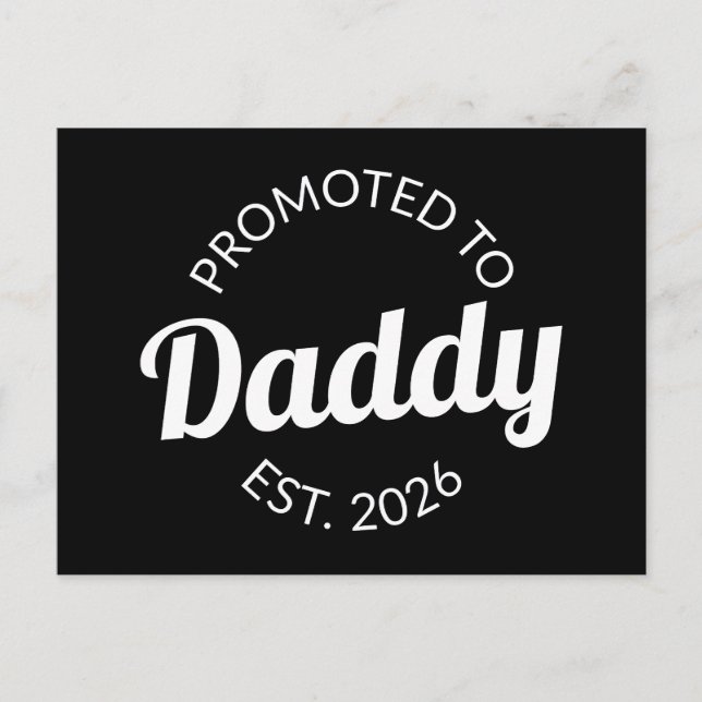 Postal Promovido A Daddy Est. I 2026 (Anverso)