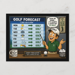 Postal Pronóstico de golf