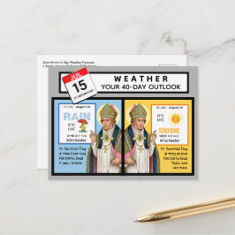 Postal Pronóstico del tiempo del día de San Swithin
