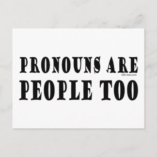 Postal Pronouns