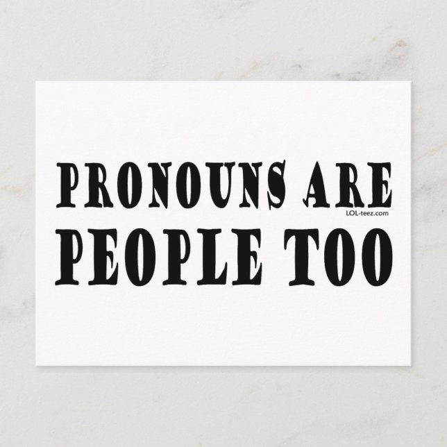 Postal Pronouns (Anverso)