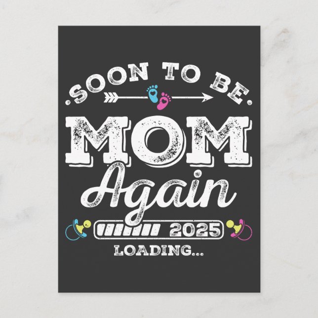 Postal Pronto Mamá de Nuevo 2025 Cargando (Anverso)