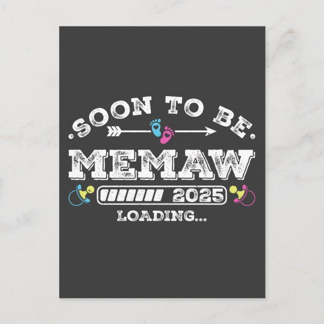 Postal Pronto será Memaw 2025 Cargando (Anverso)