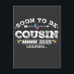 Postal Pronto será primo 2025 cargando<br><div class="desc">Pronto será primo 2025 cargando ascendido a primo divertido diseño gráfico regalo postal estándar colección clásica.</div>