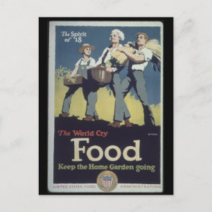 Postal Propaganda de cultivadores de alimentos para la Se