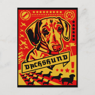 Postal Propaganda de Dachshund