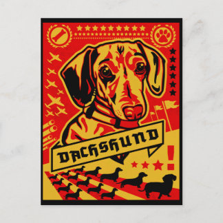 Postal Propaganda de Dachshund