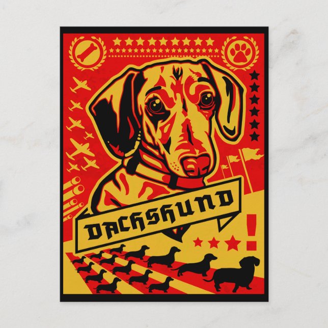 Postal Propaganda de Dachshund (Anverso)