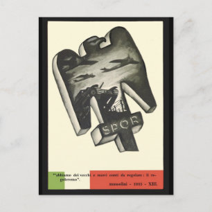 Postal Propaganda Mussolini