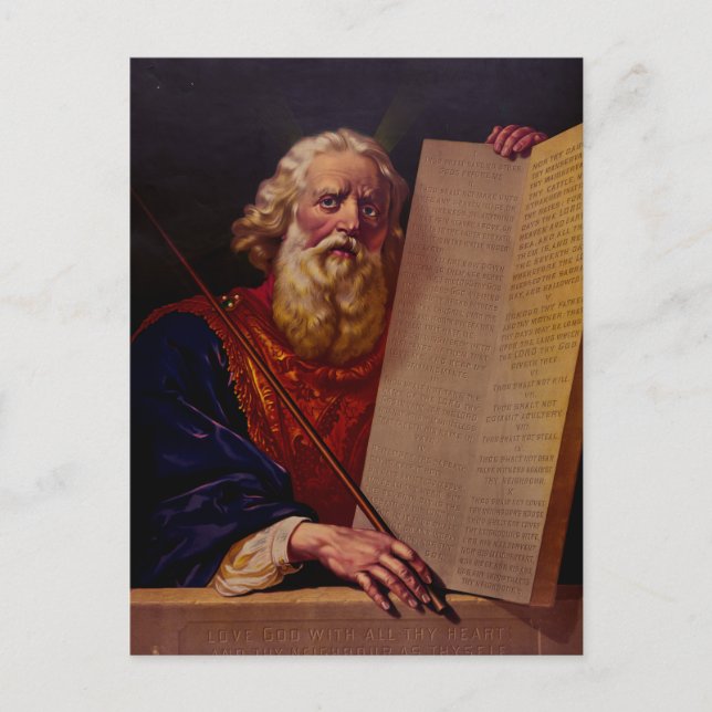 Postal Prophet Moses on Mount Sinai – High-Fidelity Epic  (Anverso)