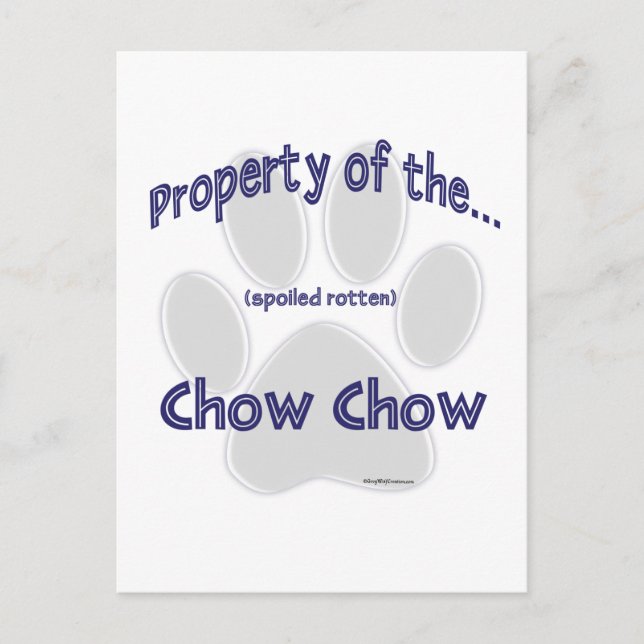 Postal Propiedad Chow (Anverso)