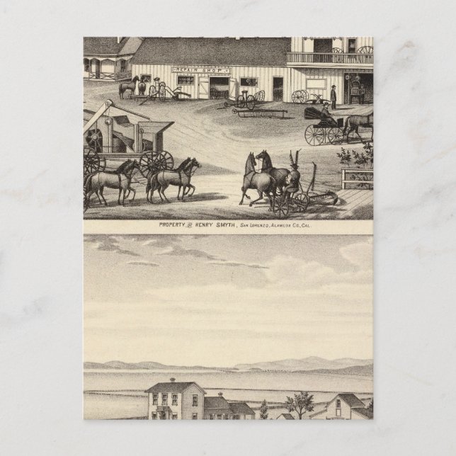 Postal Propiedades de Smyth, Adams (Anverso)
