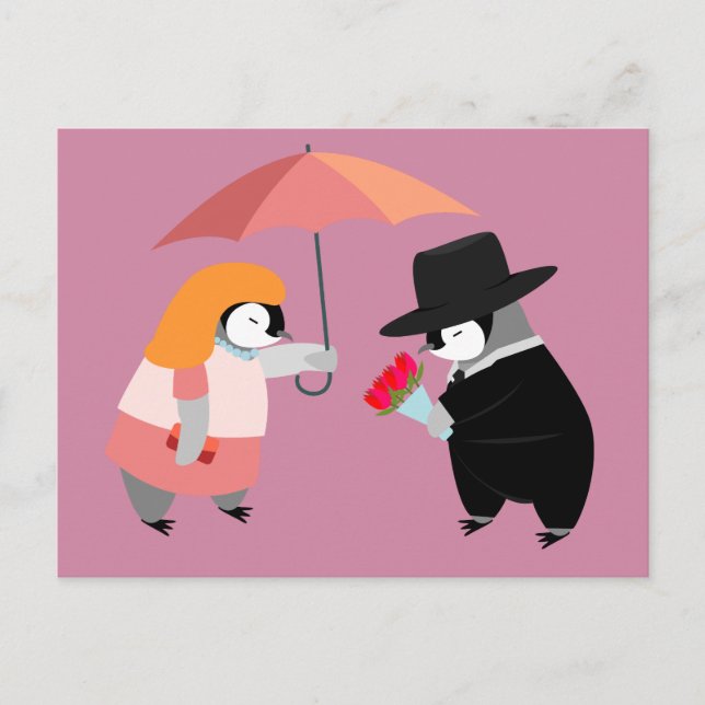 Postal Proponer pingüino (Anverso)