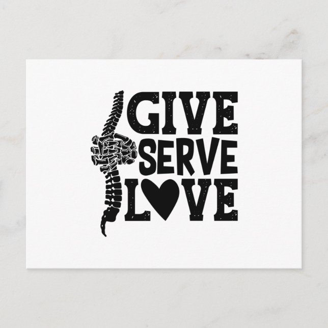 Postal Proporcionar amor Quiropráctico de espina dorsal (Anverso)