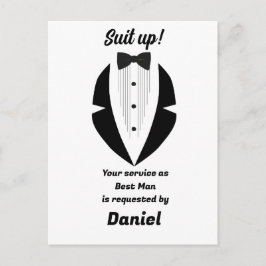 Postal Propuesta de boda del padrino