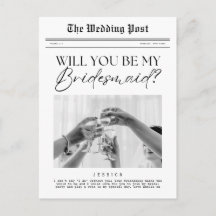 Propuesta de Dama de Honor, Periódico Personalizab