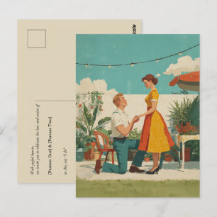 Postal Propuesta de Jardín Vintage Momento