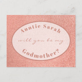 Postal Propuesta de la Madrina Rosa Guión de Oval Blanco 