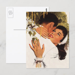 Postal Propuesta de matrimonio de cosecha, amor y romance
