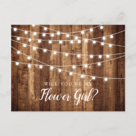 Postal Propuesta Rusa de Madera Rústica y Lámparas de had