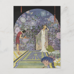 Postal Proserpina en el palacio de Plutón