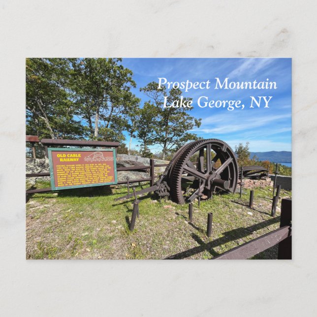 Postal Prospect Mountain Lake George NY (Anverso)