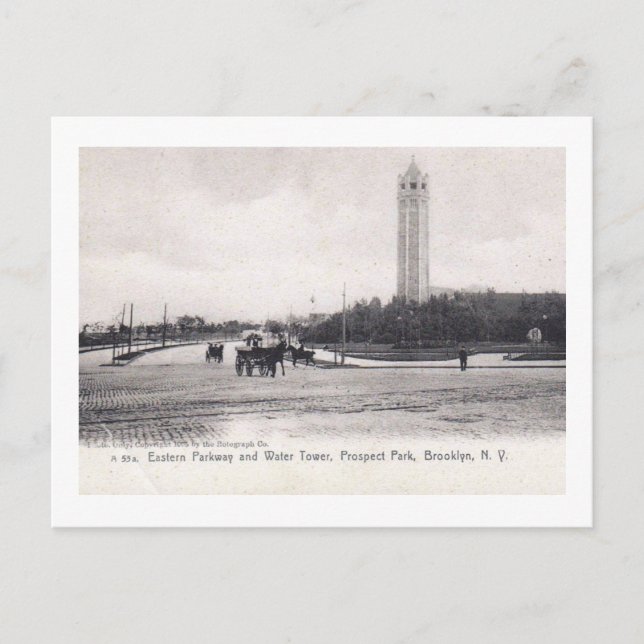 Postal Prospect Park, Brooklyn NYC Vintage (Anverso)