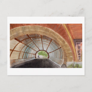 Postal Prospect Park Brooklyn Watercolor