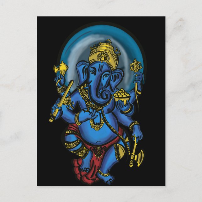 Postal Prosperidad de Ganesh (Anverso)