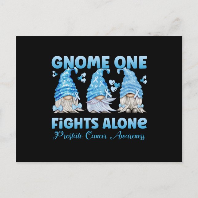 Postal Prostate Cancer Awareness Light Blue Gnome (Anverso)