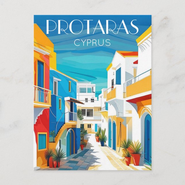 Postal Protaras chipre - Chipre oriental (Anverso)