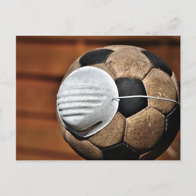 Postal Protección de los escombros de fútbol respiratorio (Anverso)