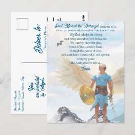 Postal Protección del Arcángel San Miguel Oración Moderna