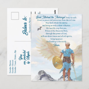 Postal Protección del Arcángel San Miguel Oración Moderna