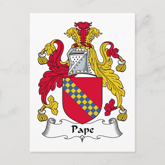 Postal Protector de familia Pape (Anverso)