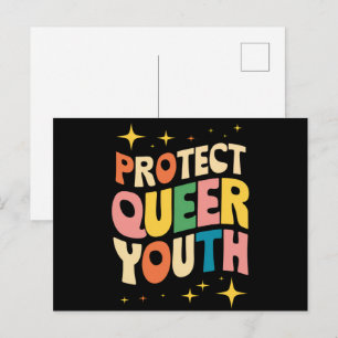 Postal Proteger a jóvenes queer Proteger a niños trans LG