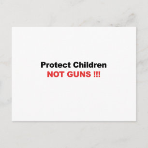 Postal Proteger niños, no armas